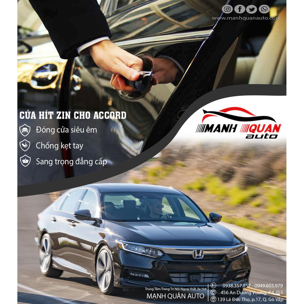 Cửa Hít Tự Động Cho Dòng Xe Honda