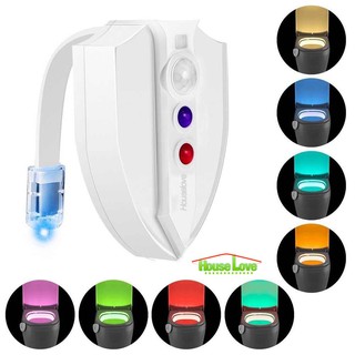 Đèn LED Toilet treo bồn cầu có tia UV diệt khuẩn; tính năng LỌC KHÔNG KHÍ; LED 16 màu cảm ứng tự động bật tắt HOUSE LOVE