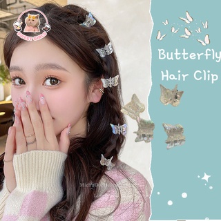 Kẹp tóc con bướm trong suốt Kẹp tóc con bướm nhỏ Phụ kiện tóc nữ hàn quốc