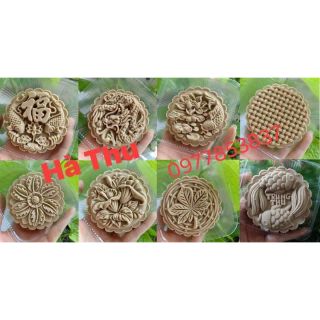 Khuôn trung thu lò xo 8 mặt kèm nhấn 200g