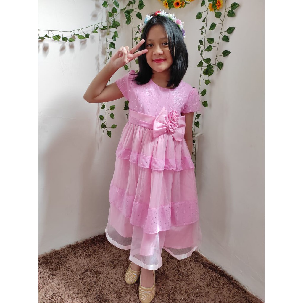 Đầm dự tiệc thiết kế xinh xắn cho bé gái từ 3-8 tuổi