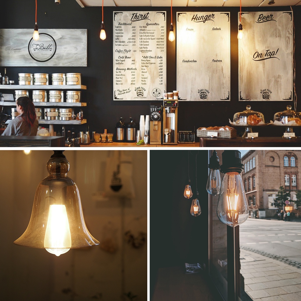 Bóng Đèn Dây Tóc 6.5W 7W 9W 12W B22 E14 E27 220V 2700K 806lm 1521lm Phong Cách Cổ Điển