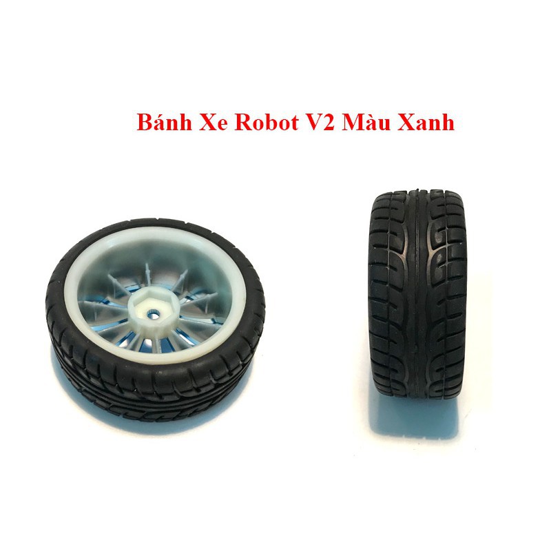 Bánh Xe Robot V2 Màu Xanh HD