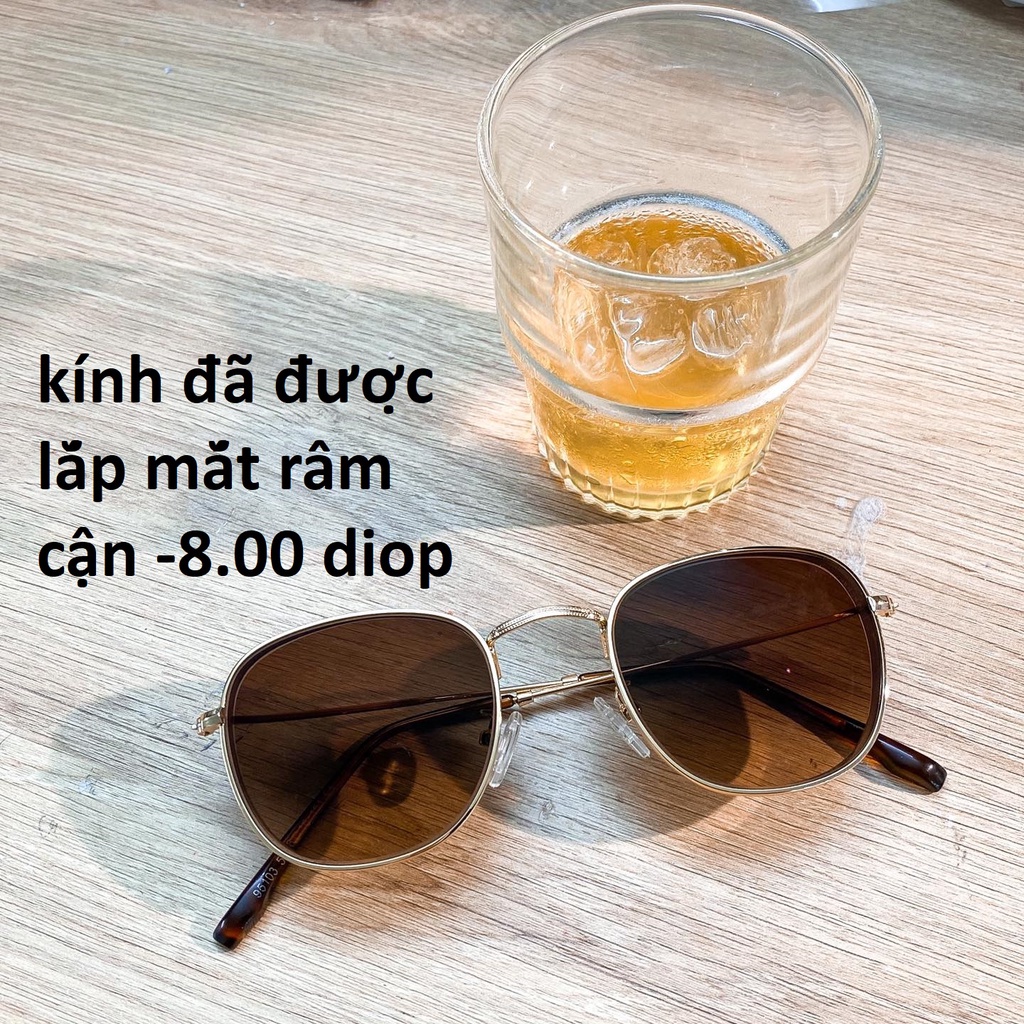 Kính râm FRANK vintage mắt kính chống UV400 cho nam, nữ Letuts LTR000315