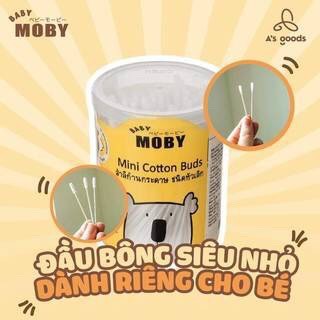 Tăm bông chuyên dụng cho trẻ sơ sinh| Tăm bông an toàn thương hiệu Moby Thailand - Bộ chăm sóc trẻ sơ sinh
