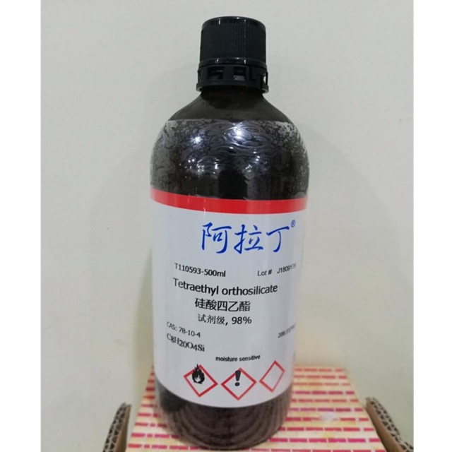 Hoá chất Tetraethyl orthosilicate CAS 78-10-4 C8H20O4Si chai 500ml aladdin