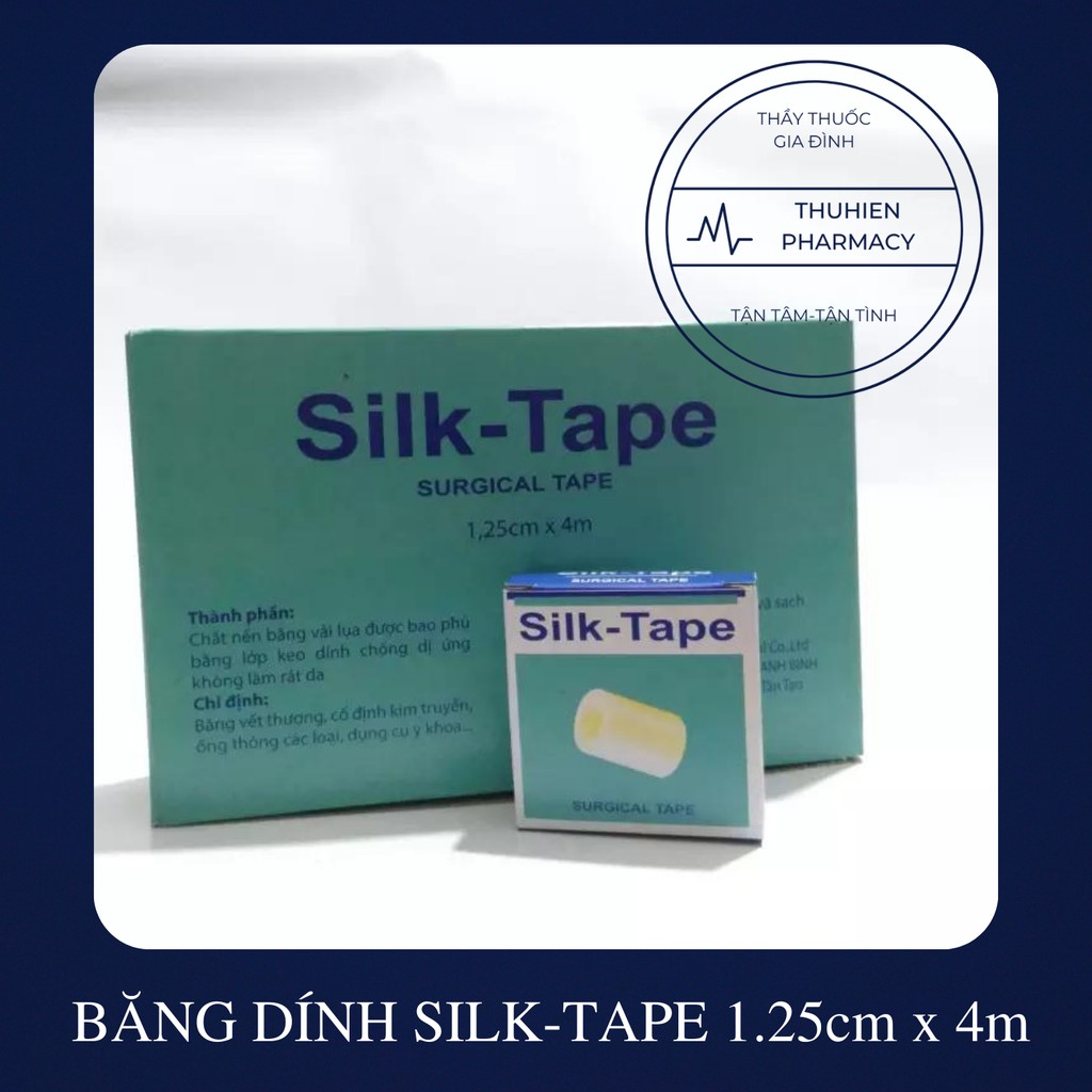 Băng dính y tế Silk Tape - Giúp Hỗ Trợ Băng Bó Vết Thương