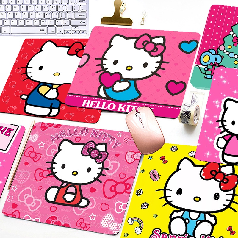 Miếng Lót Chuột Chơi Game Chống Trượt Hình Hello Kitty Dễ Thương