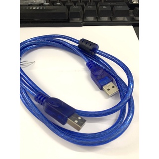 Dây 2 đầu usb đực 1.5m xanh chống nhiễu