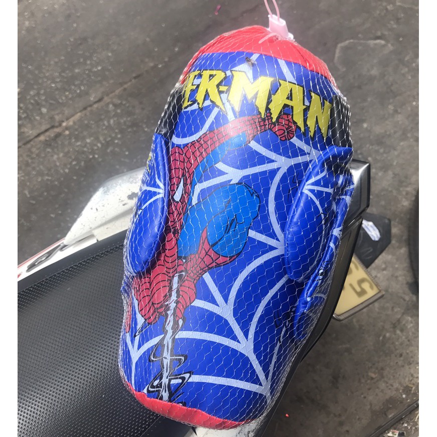 Bộ đồ chơi Túi Đấm Boxing hình Người Nhện Spider Man làm bằng chất liệu da mềm và bông gòn an toàn cho bé