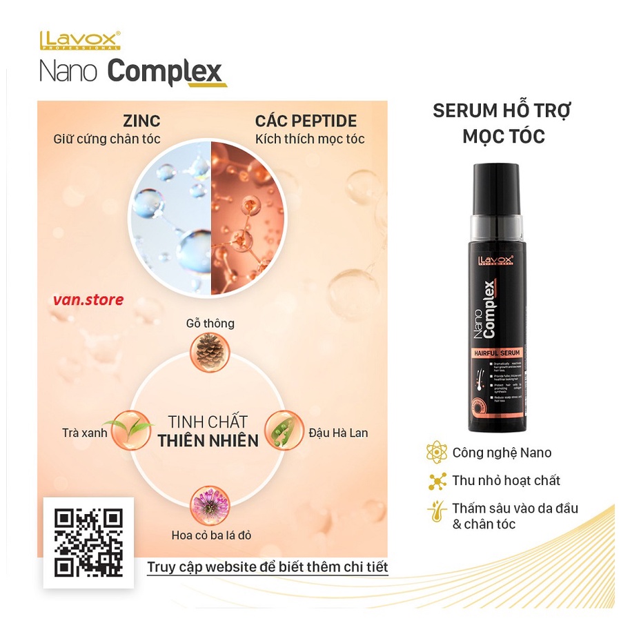 Serum Hỗ Trợ Mọc Tóc HAIRFUL NANO COMPLEX LAVOX - Sản Phẩm Mọc Tóc Cao Cấp - Tóc Mọc Nhanh - Không Lo Hói Đầu