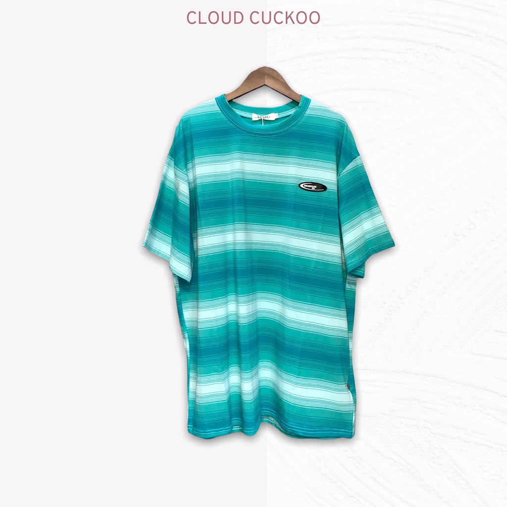 [ Xả Kho ] Áo Thun Kẻ Xanh Phom OverSize Hip Hop - Mã Số: Z9801