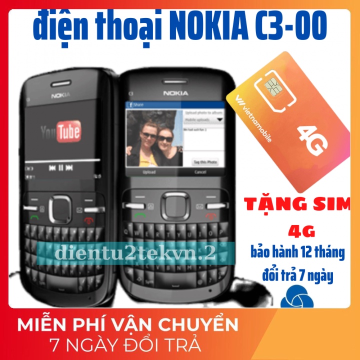 [GIÁ SỐC]Điện thoại cổ Nokia C3-00
