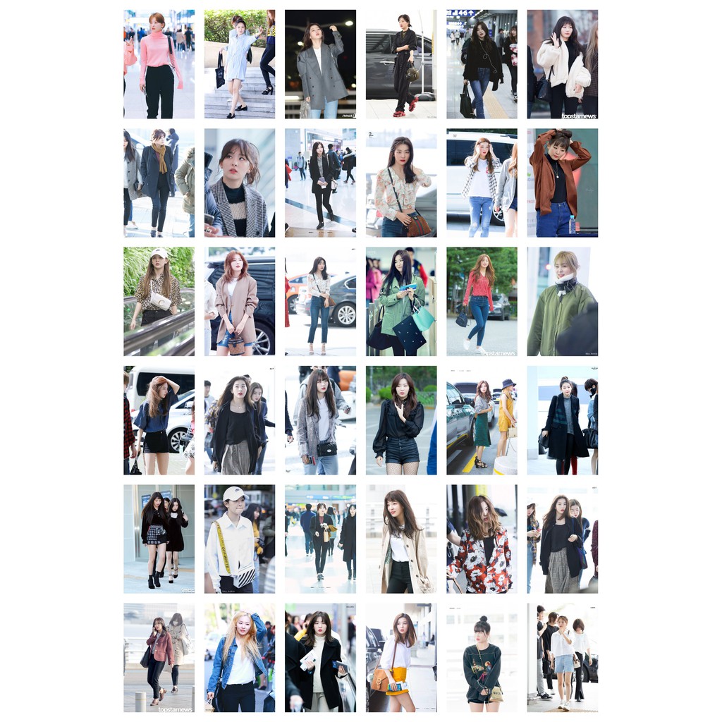 Lomo card 72 ảnh thành viên Red Velvet Seulgi fashion style