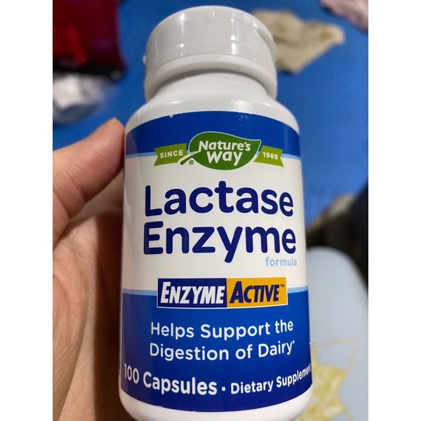 Lactase Enzyme mẹ uống cho con bú dành cho trẻ bất dung nạp Lactose, tiêu chảy 100 viên