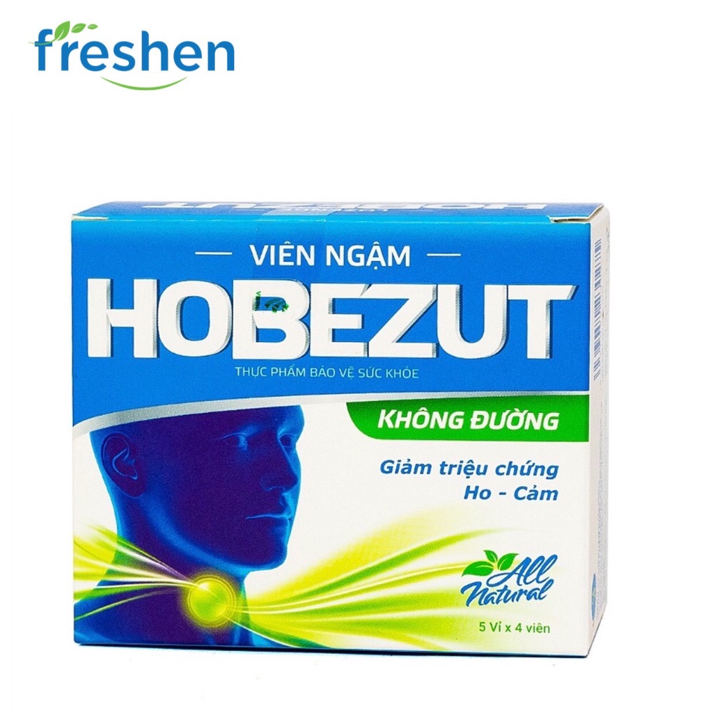 KẸO NGẬM HOBEZUT KHÔNG ĐƯỜNG HỘP 5 VỈ 10 VIÊN