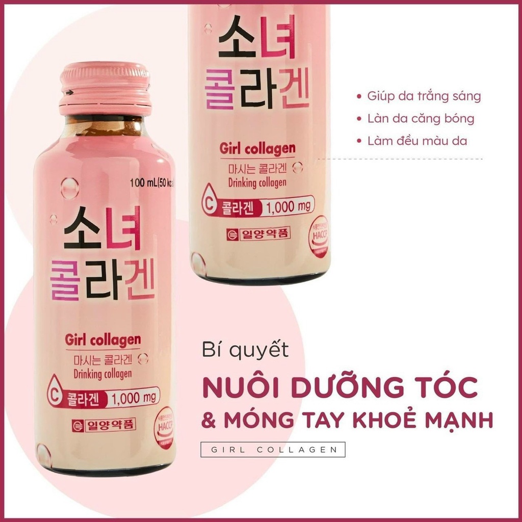 Girl Collagen Hàn Quốc 100ml x 10 lọ Chnh hãng Hapham Cosmetics