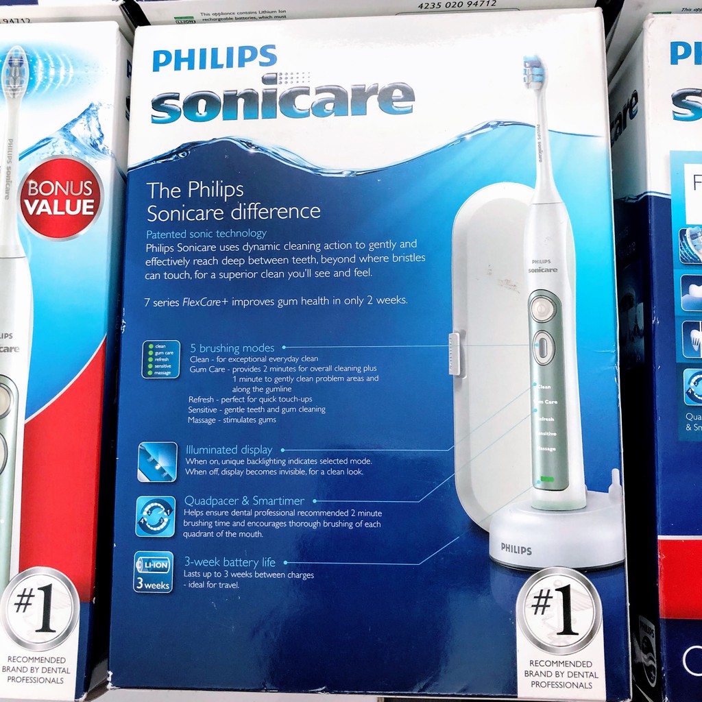 Bàn chải điện Philips Sonicare FlexCare+ Rechargeable Electric Toothbrush [Hàng Mỹ]
