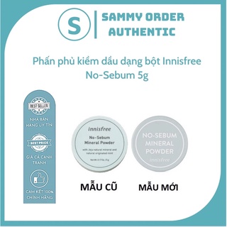 Phấn phủ kiềm dầu dạng bột Innisfree No-Sebum 5g