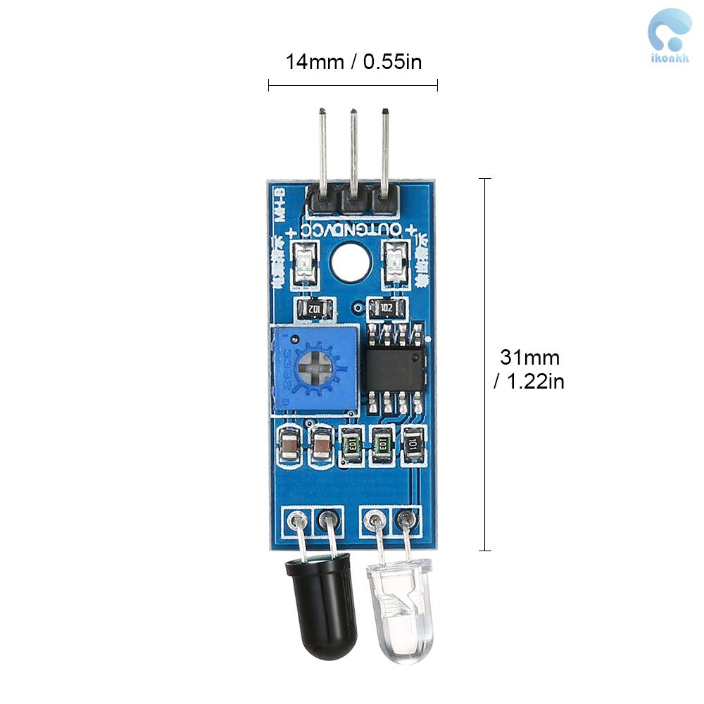 Set 5 Mô Đun Cảm Biến Hồng Ngoại Cho Xe Robot Thông Minh Arduino