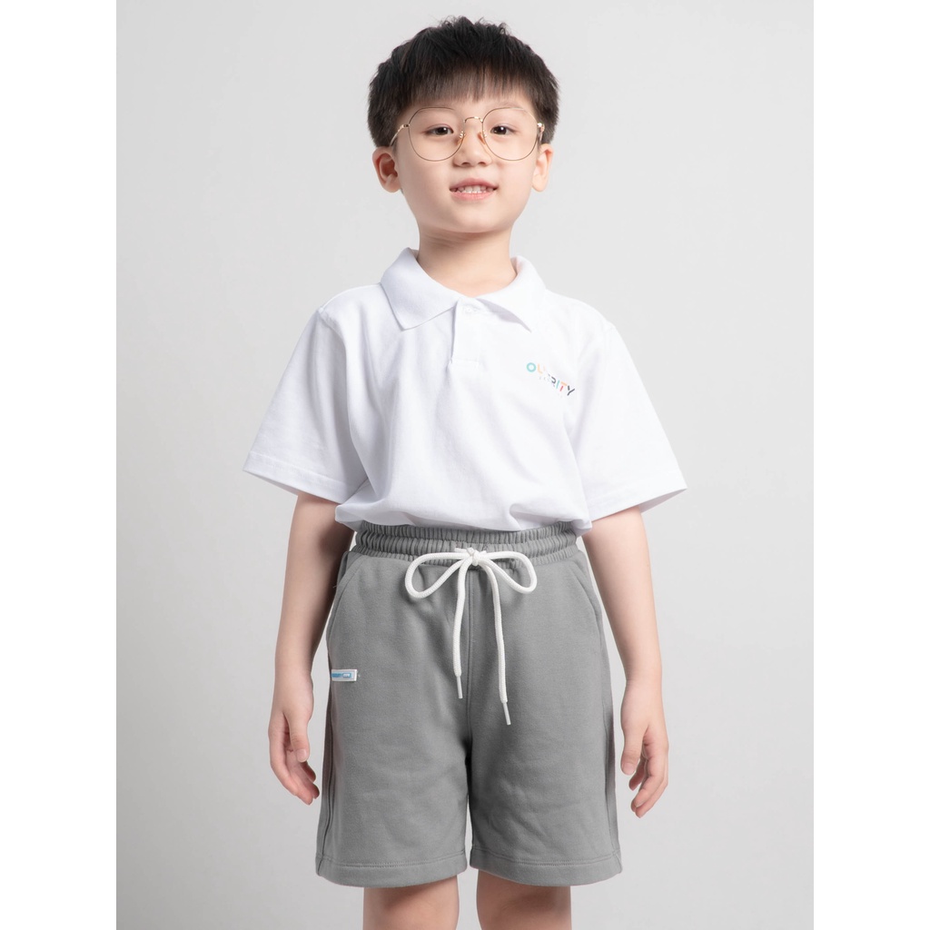 Quần trẻ em OuterityKids Signature Xám / Nỉ chân cua - ORK504