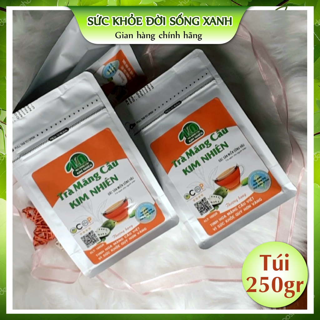 Trà MÃNG CẦU XIÊM Kim Nhiên 100% từ thịt mãng cầu KHÔNG CHẤT BẢO QUẢN