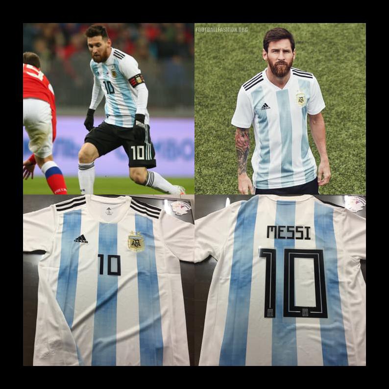 Mới Áo Thun Đá Banh Đội Tuyển Argentina World Cup 2018