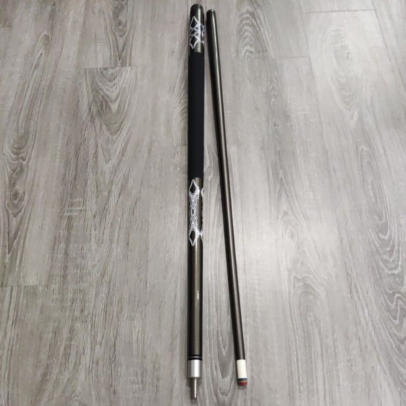Cơ bida, gậy bida full cacbon ngọn 12,5-13mm hàng chất lượng, phù hợp bida lỗ ảnh thật tự shop chụp