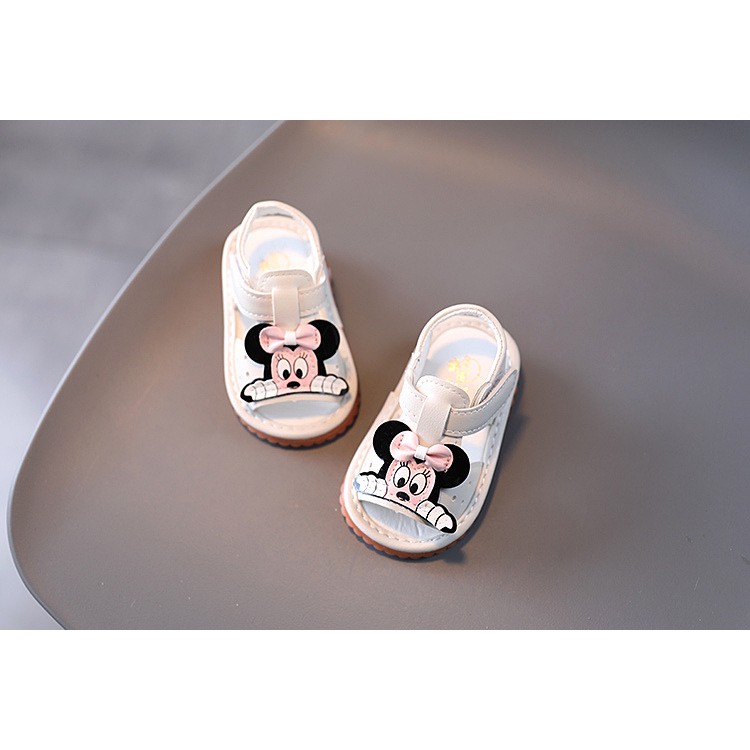 sandal tập đi bé gái size 16-20 mickey. hở mũi đáng yêu