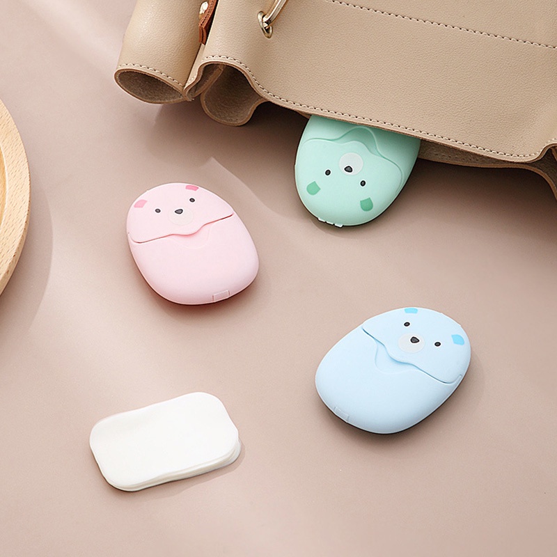 Hộp Xà Phòng Giấy mini Dùng Một Lần Cho Bé JP5