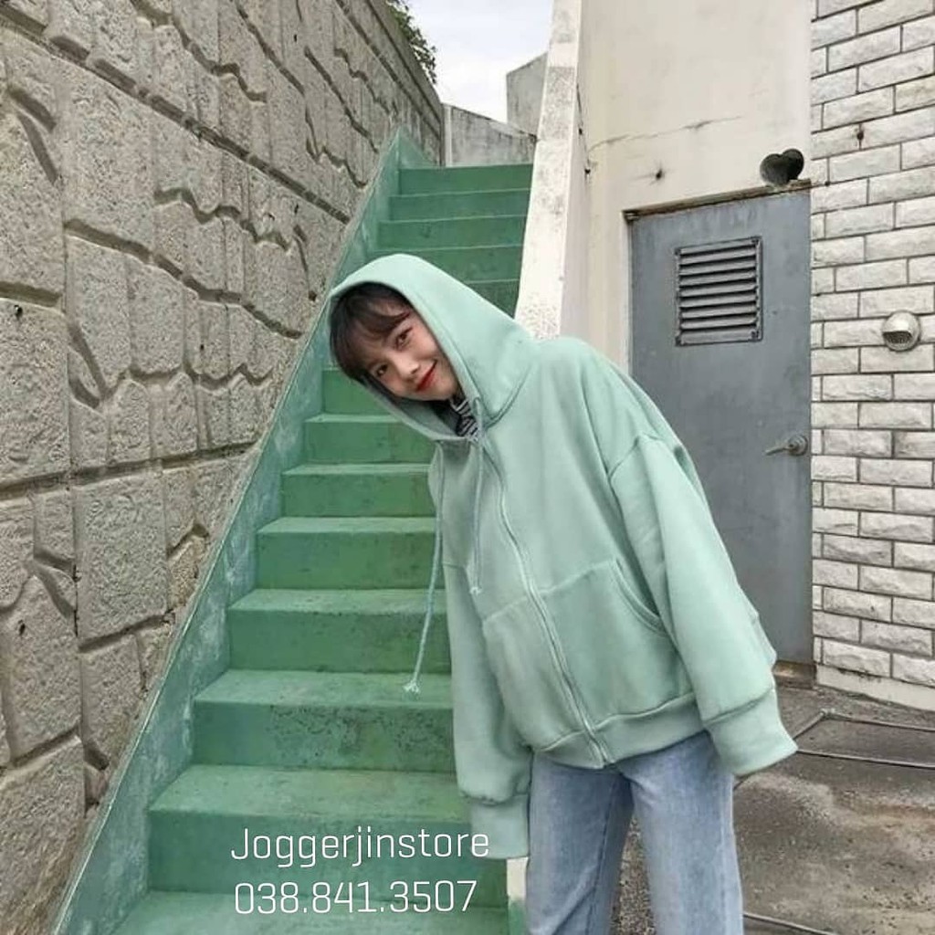 BIGSIZE ÁO HOODIE ZIPPER UNISEX PINK - HOODIE DÂY KÉO DÁNG RỘNG MÀU HỒNG - NỈ BÔNG DÀY | BigBuy360 - bigbuy360.vn