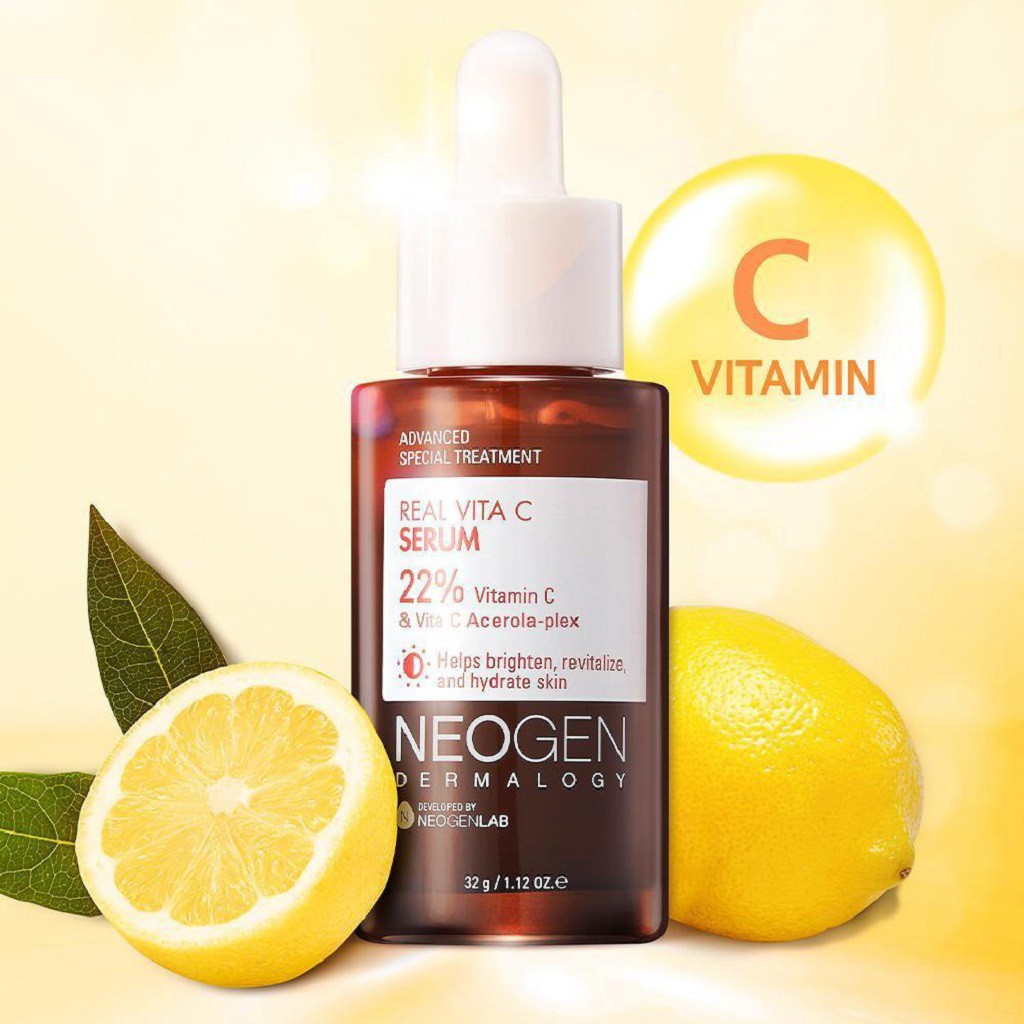 Siêu Tinh Chất Mờ Thâm Dưỡng Trắng Vitamin C SAP Neogen Dermalogy Real Vita C Serum 32g