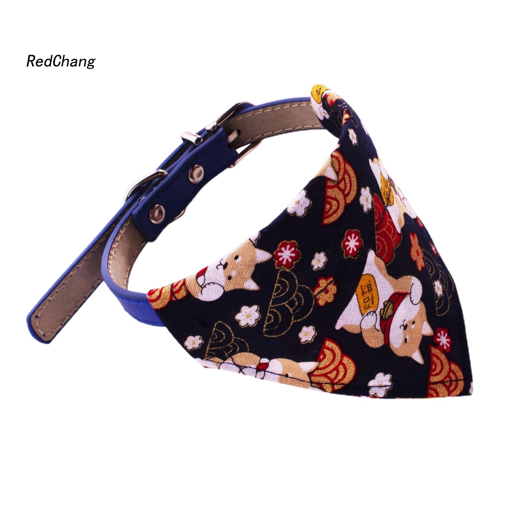 Rc ~ Khăn Choàng Cổ Bandana Hình Tam Giác Siêu Mềm In Họa Tiết Hoạt Hình Quyến Rũ Độc Đáo Cho Thú Cưng