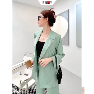 Áo khoác vest lụa một lớp ENVY AK54 túi thật, chất mịn mướt