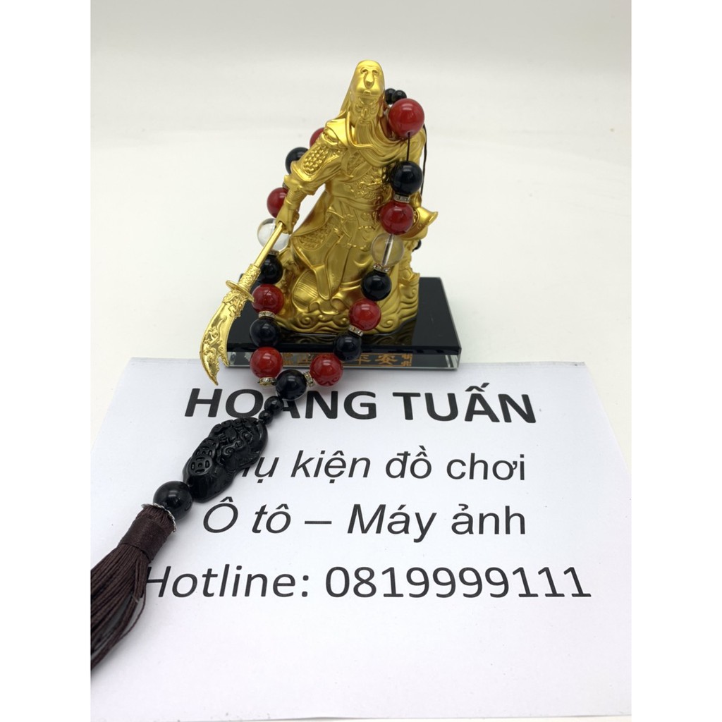 Vòng đá nghê ngậm tiền trang trí cần số ô tô tượng phong thuỷ may mắn tài lộc