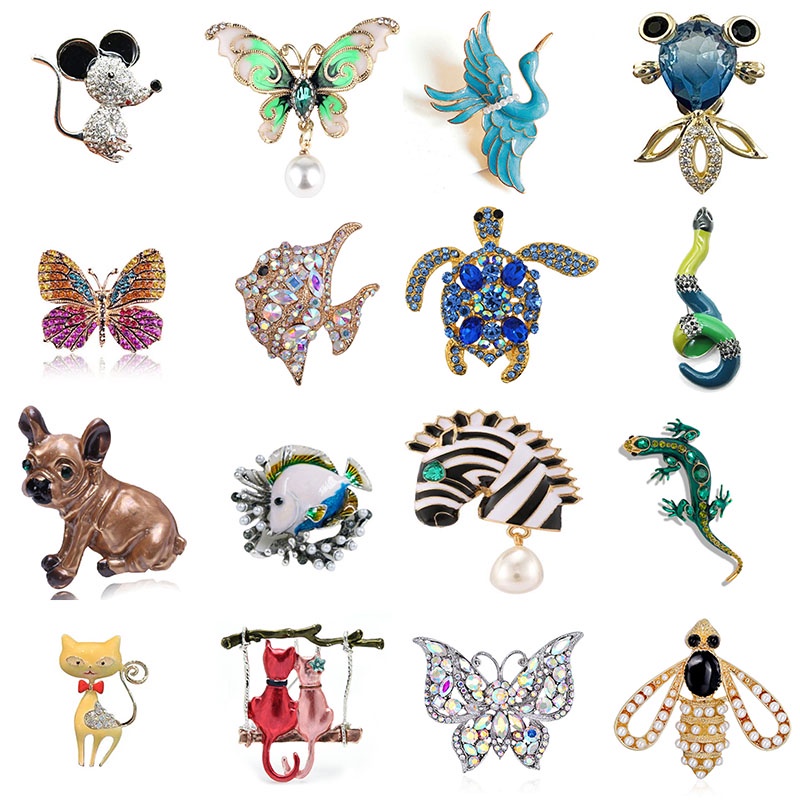 Thời Trang Ghim Cài Áo Hình Bọ Cánh Cứng Đính Đá Cá Tính