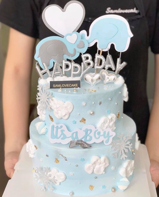 10 set cắm giấy voi hồng,xanh