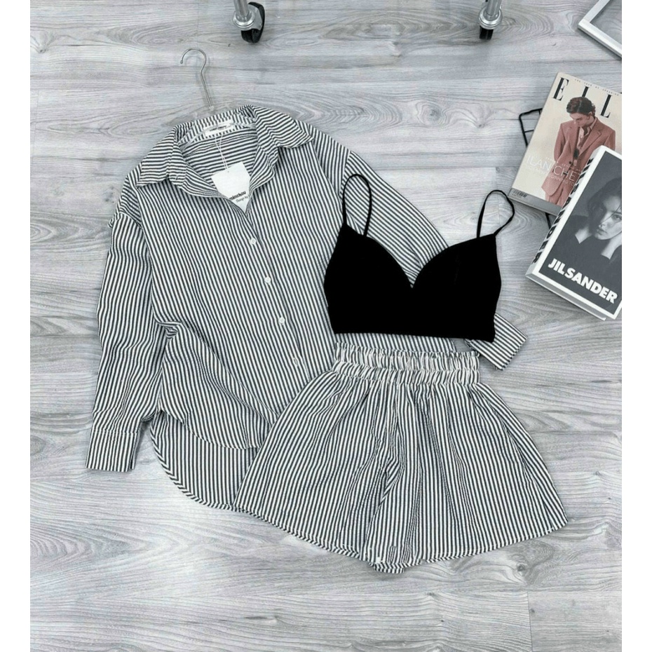 (Mẫu Mới) Xả Lỗ Sét  3 Món Kate Kẻ Sọc Siêu Hời Cho Các Nàng UP h.h.p