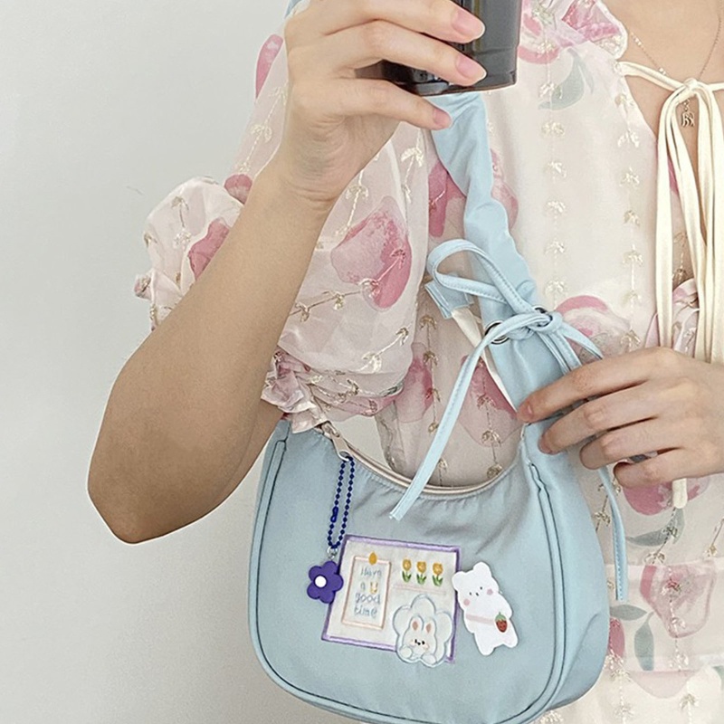 Túi Đeo Vai In Họa Tiết Hoạt Hình Dễ Thương Phong Cách Pháp Thời Trang Cho Nữ