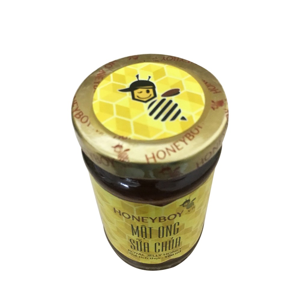 Combo Mật Ong Sữa Chúa Honeyboy 100ml và Phấn Hoa thiên nhiên Honeyboy 100g