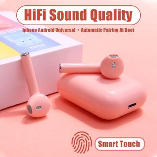 VANSEN Bluetooth Headset Ipods TWS I12 Wireless Bluetooth Headset Bluetooth 5.0 Airpods Macaroon Color Inpods X9mini