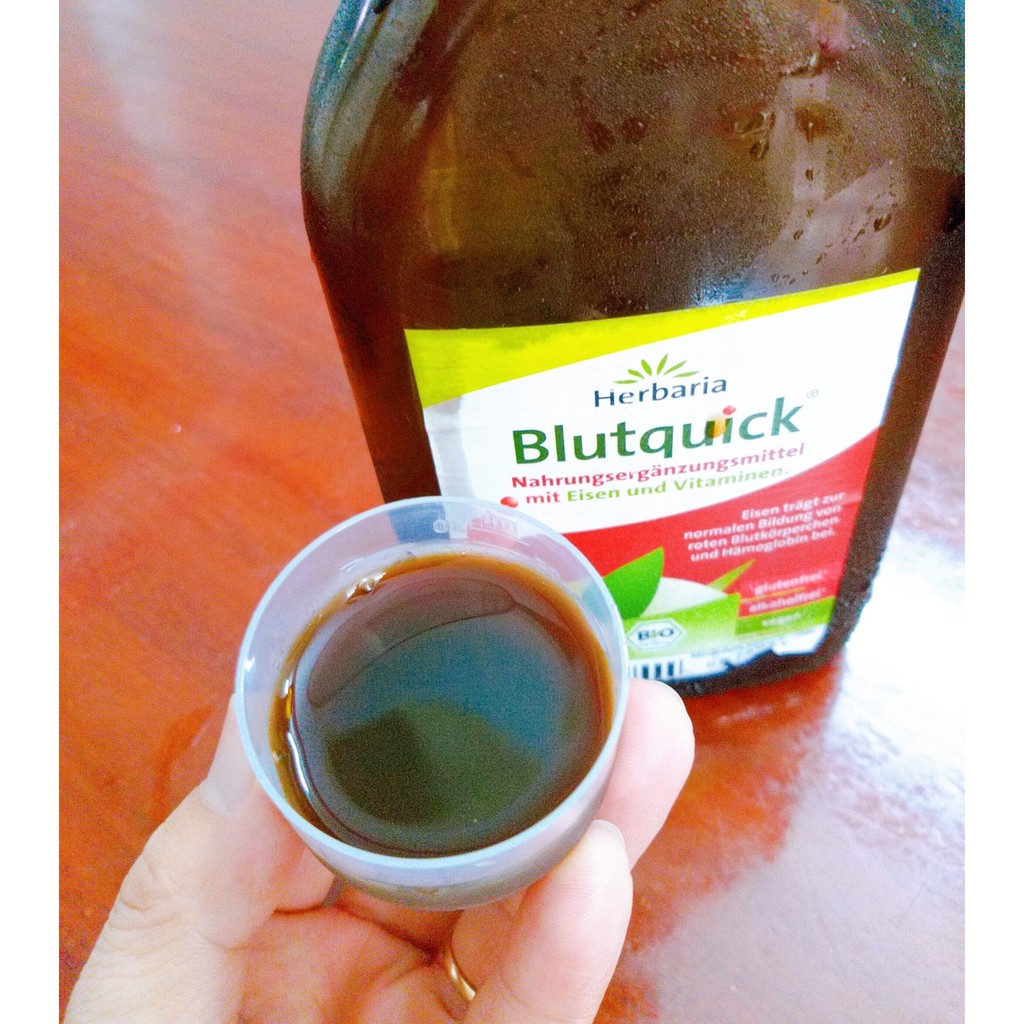 Herbaria Blutquick siro bổ sung sắt hữu cơ 250ml-500ml