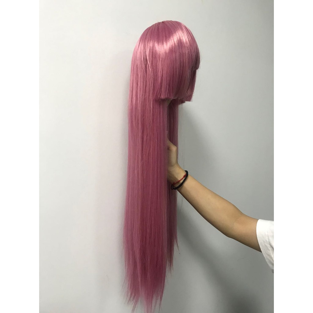 Bộ tóc giả dài màu hồng tím dành cho nữ