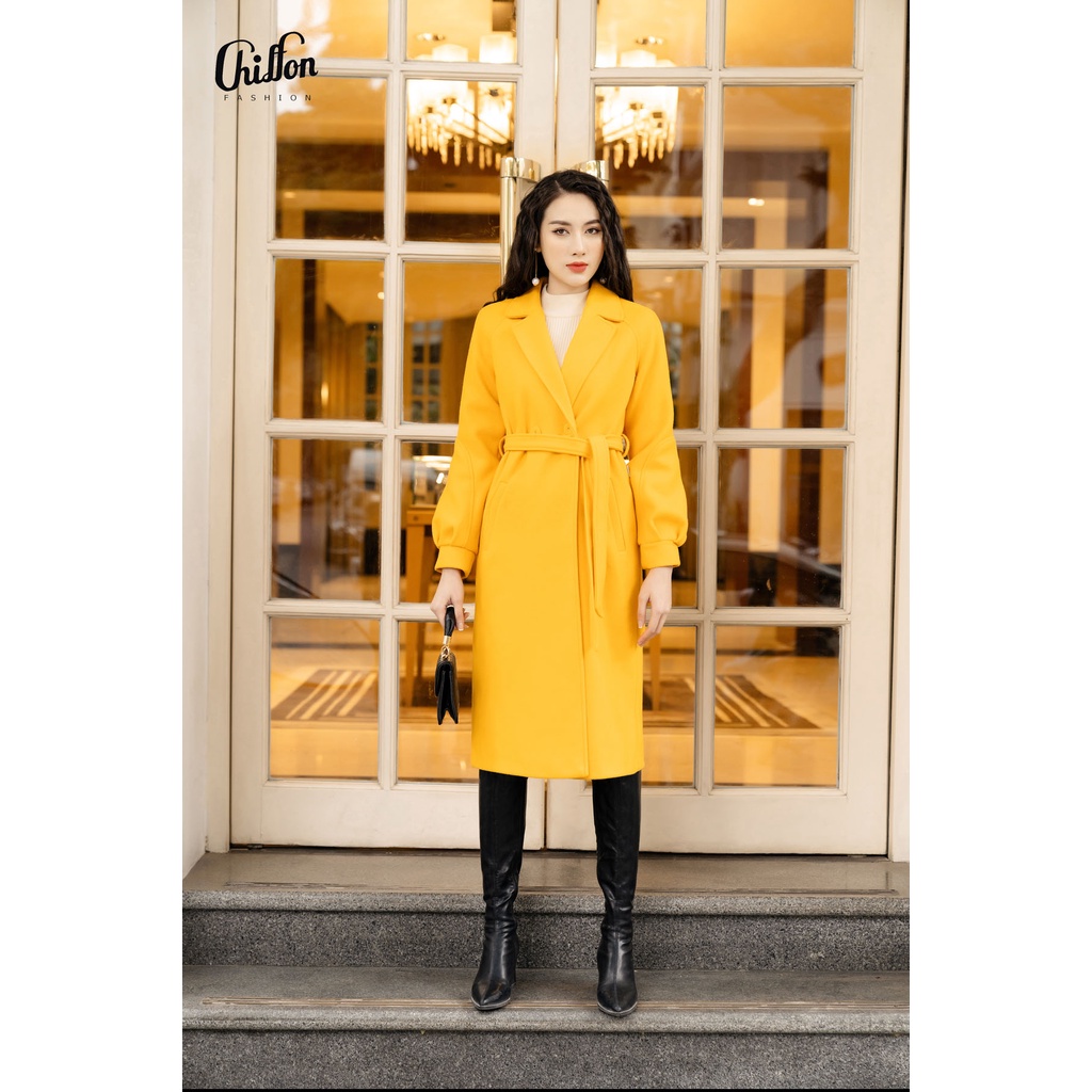 Áo dạ dáng dài cao cấp tay bồng thiết kế độc quyền by Chiffon