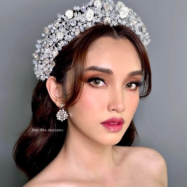 Bông Tai Đá Pha Lê Cho Cô Dâu XAVIA NHÀ NHỎ MS 267