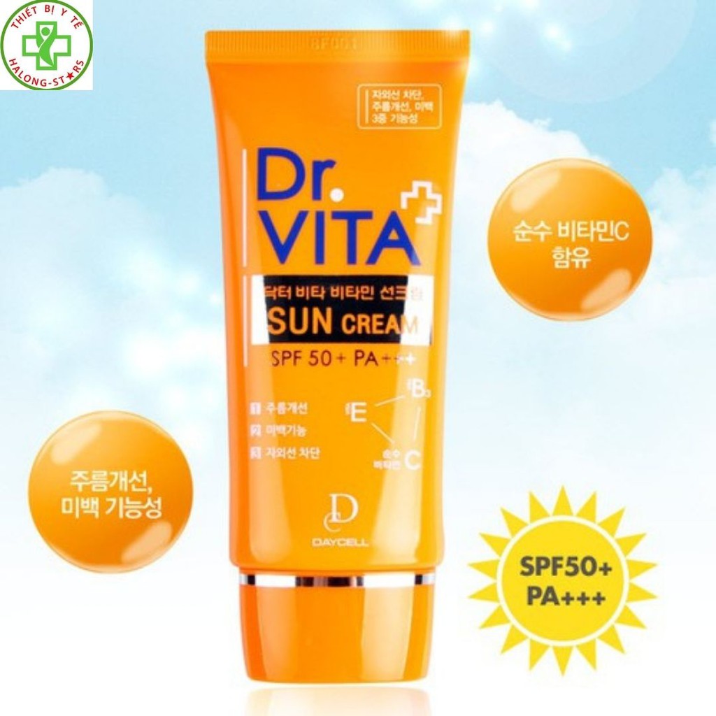 Kem chống nắng Dr.Vita Hàn Quốc SPF 50, PA+++ chống tia UV, chống lão hóa, hàng chính hãng