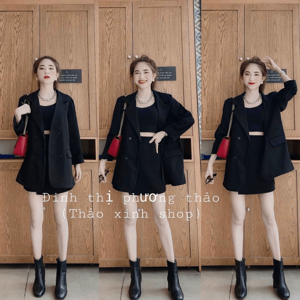 SET VEST NỮ NGẮN KÈM QUẦN CỰC XINH THỜI TRANG QUÝ PHÁI TÔN DÁNG CHO CÁC NÀNG HHP