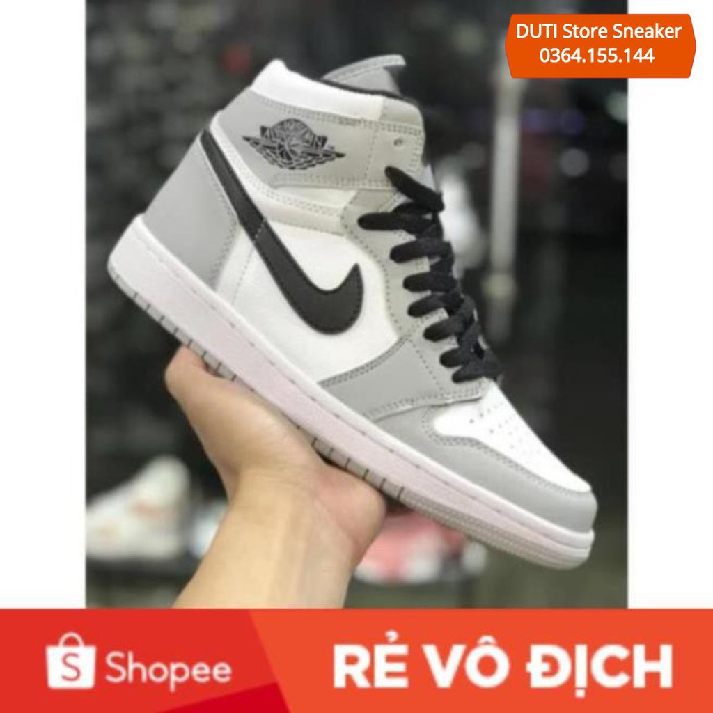 Giày 𝐉𝐨𝐫𝐝𝐚𝐧 𝐜ổ 𝐜𝐚𝐨 ⚡️𝕋ổ𝕟𝕘 𝕂𝕙𝕠⚡️ Giày 𝐉𝐨𝐫𝐝𝐚𝐧 xám cổ cao nam nữ hàng cao cấp full box bill