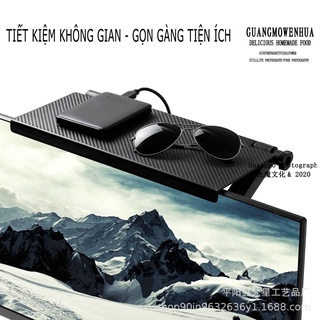Kệ Để Đồ Gác Trên Màn Hình Tivi Máy Tính, Giá Đỡ Laptop WiFi Để Đồ Đạc Chất Liệu Nhựa Cao Cấp MKS057