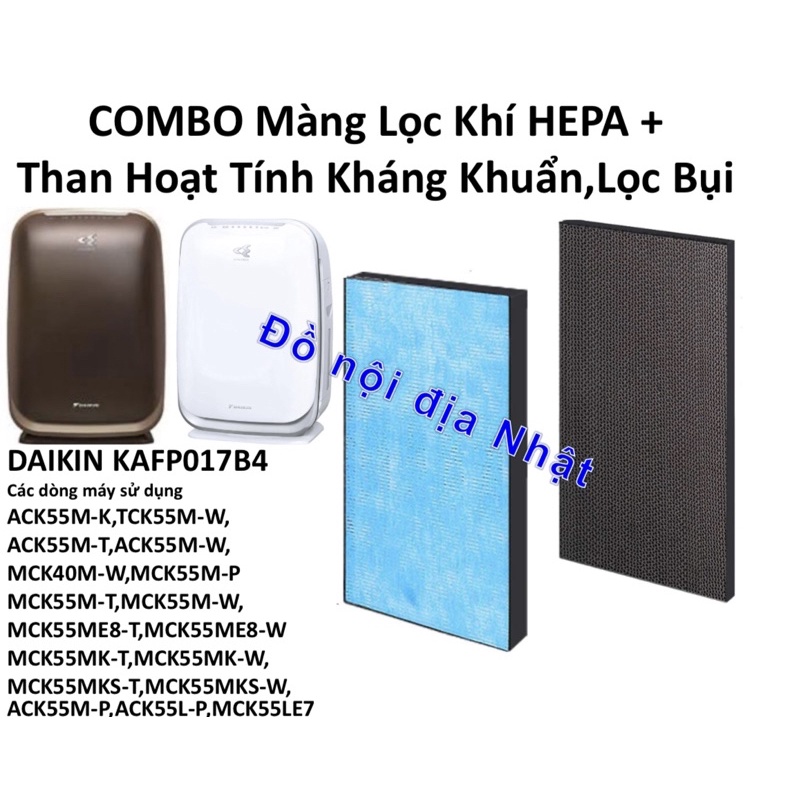 Combo Màng lọc khí hepa + than hoạt tính Daikin (KAFP017B4)Daikin Trứng